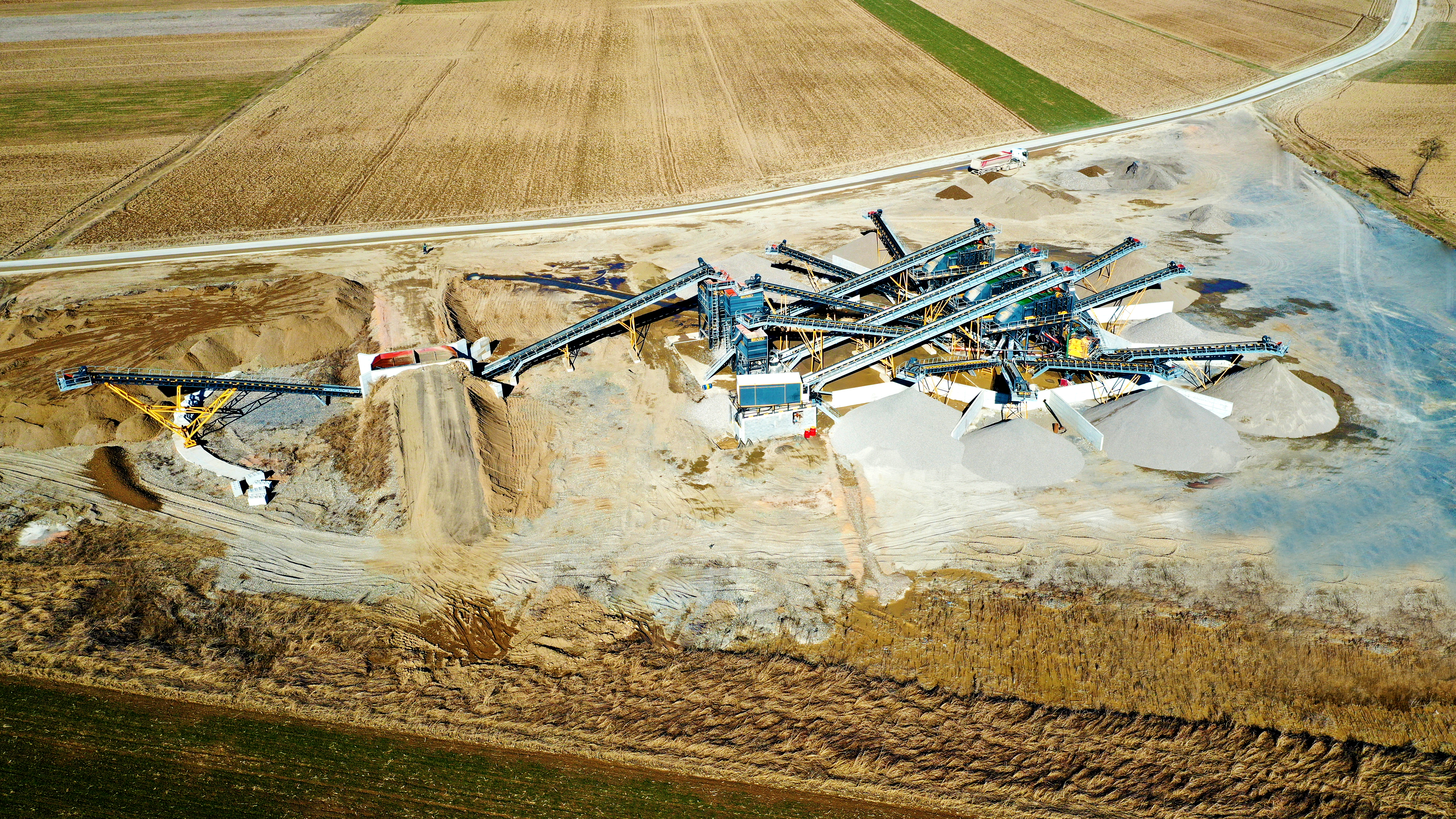 fabo stationary screening crushing plant